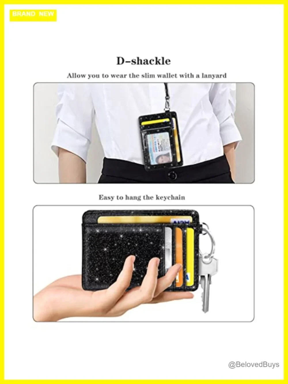 Minimalist Slim RFID Blocking Card Holder Wallet Faux Leather